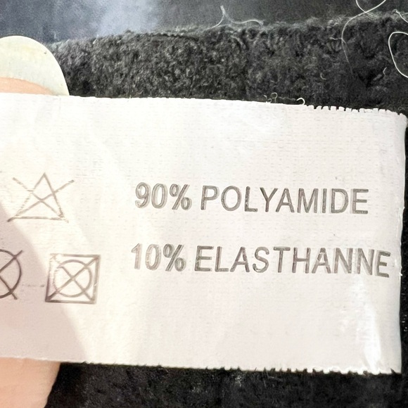 Aureole Lingerie France black pinstripe  and lace underwire bra 36C - Picture 14 of 14